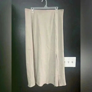 Size Large A New Day Cream Side Slit Slip